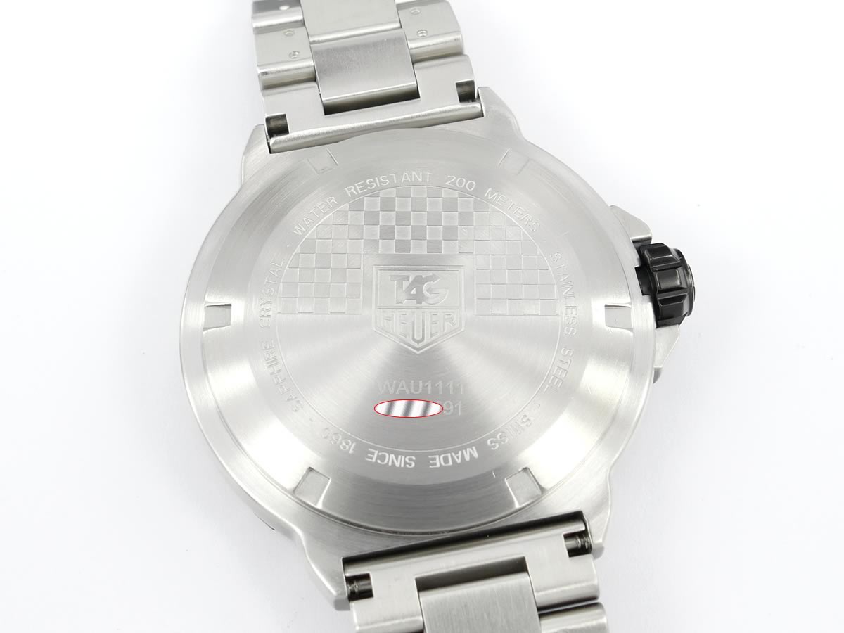 TAG Heuer Formula 1 White WAU1111.BA0858 case back