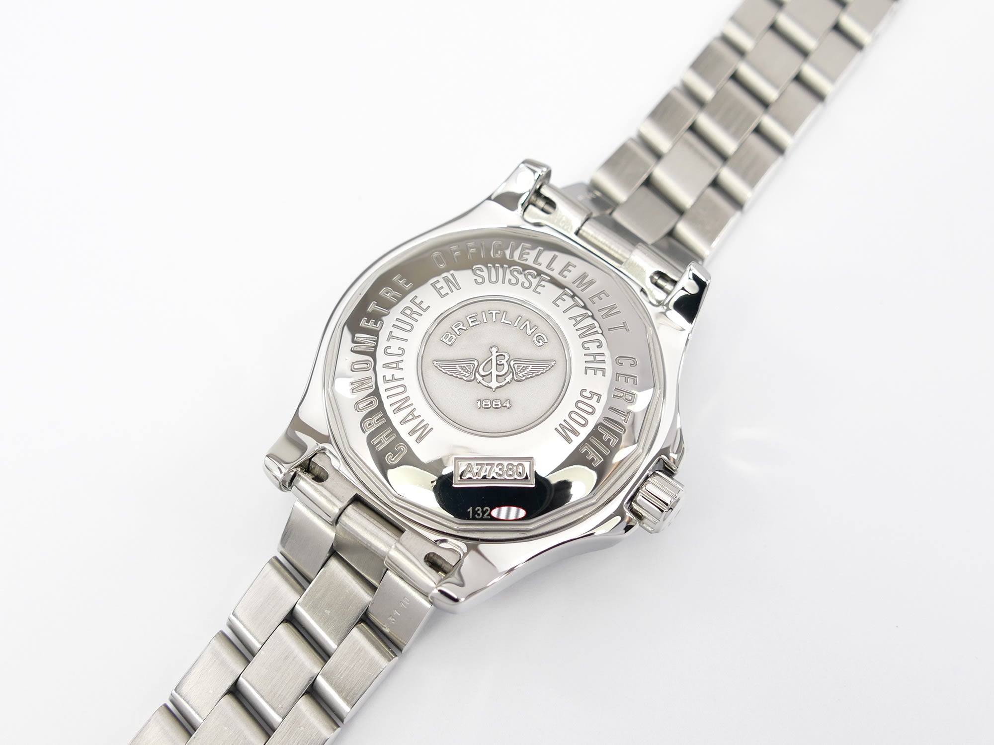 Breitling Colt Oceane A77380 stainless steel screw down case back