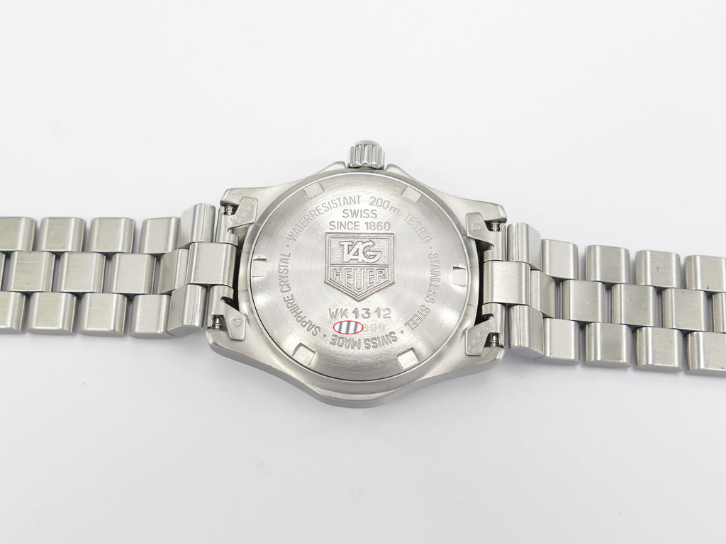 TAG Heuer 2000 Classic WK1312 stainless steel screw down case back