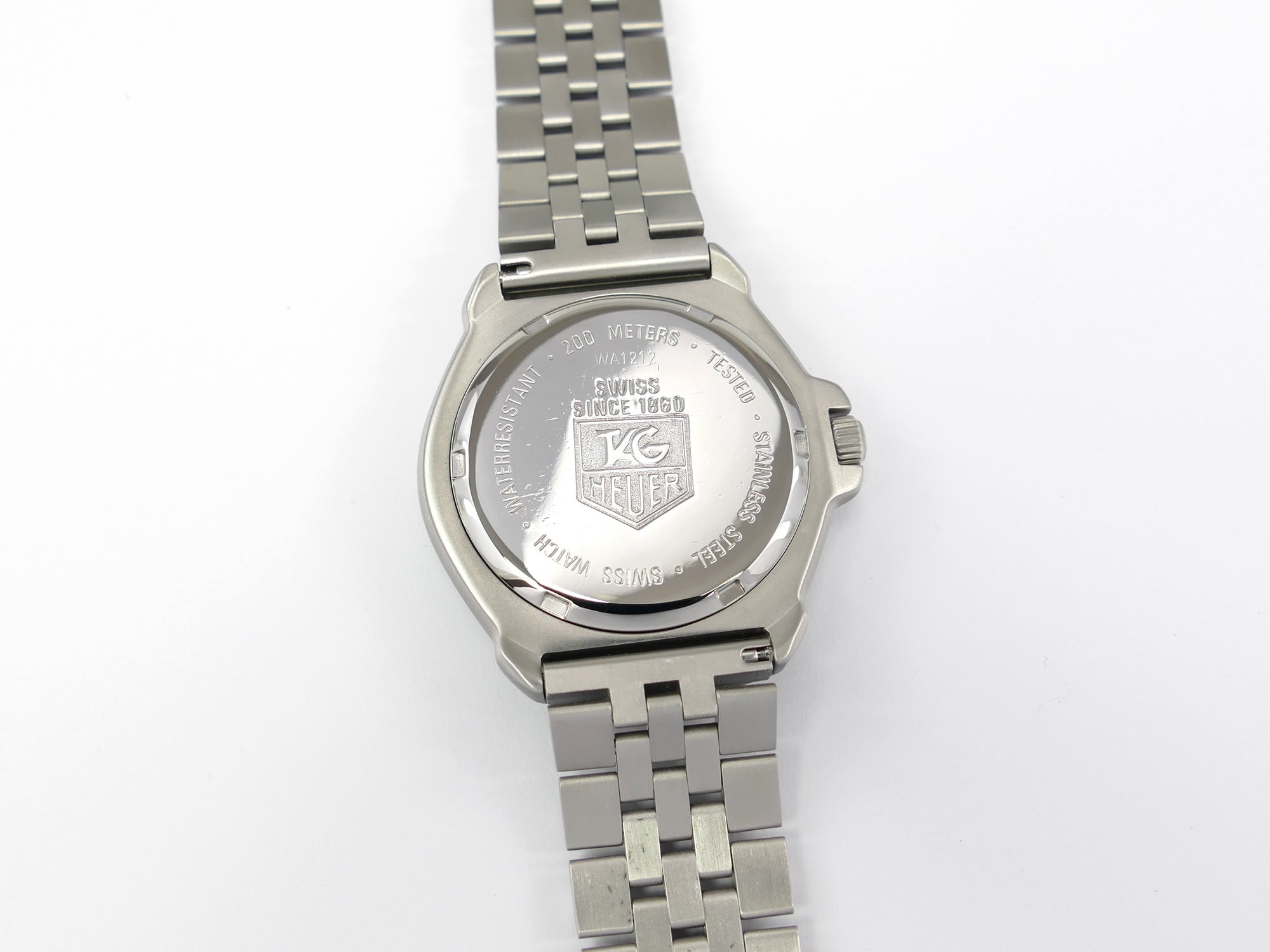 TAG Heuer Formula 1 Mid size WA1212 stainless steel screw down case back