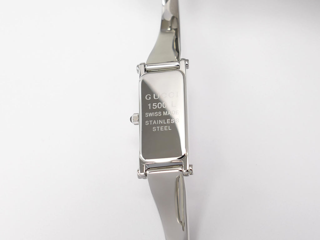 Gucci 1500L Stainless Steel case back