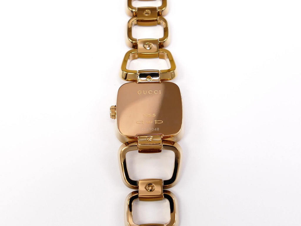 Gucci G 125.5 Rose Gold PVD case back