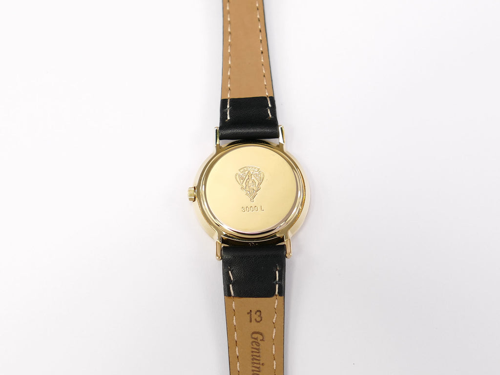 Gucci 3000L 18k Gold Plated case back