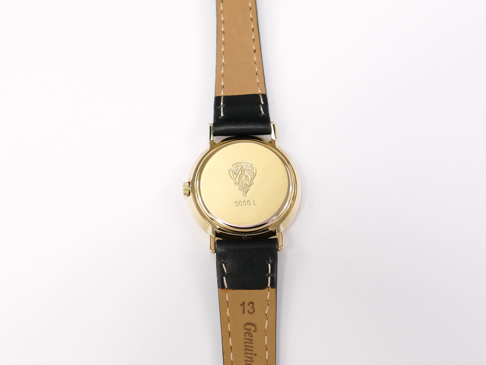 Gucci 3000L 18k Gold Plated case back