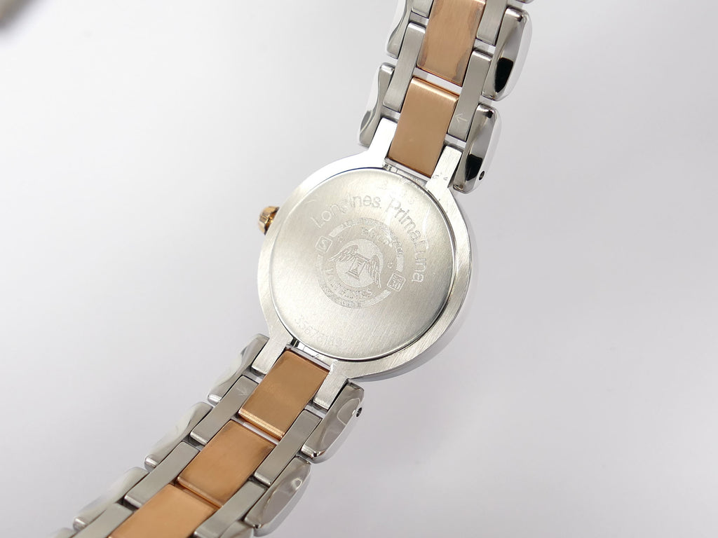 Longines PrimaLuna L8.109.5 stainless steel case back
