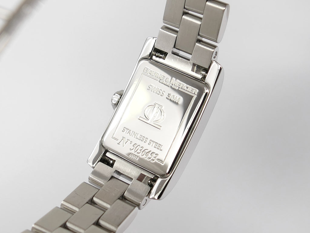Baume & Mercier Hampton 65552 stainless steel case back