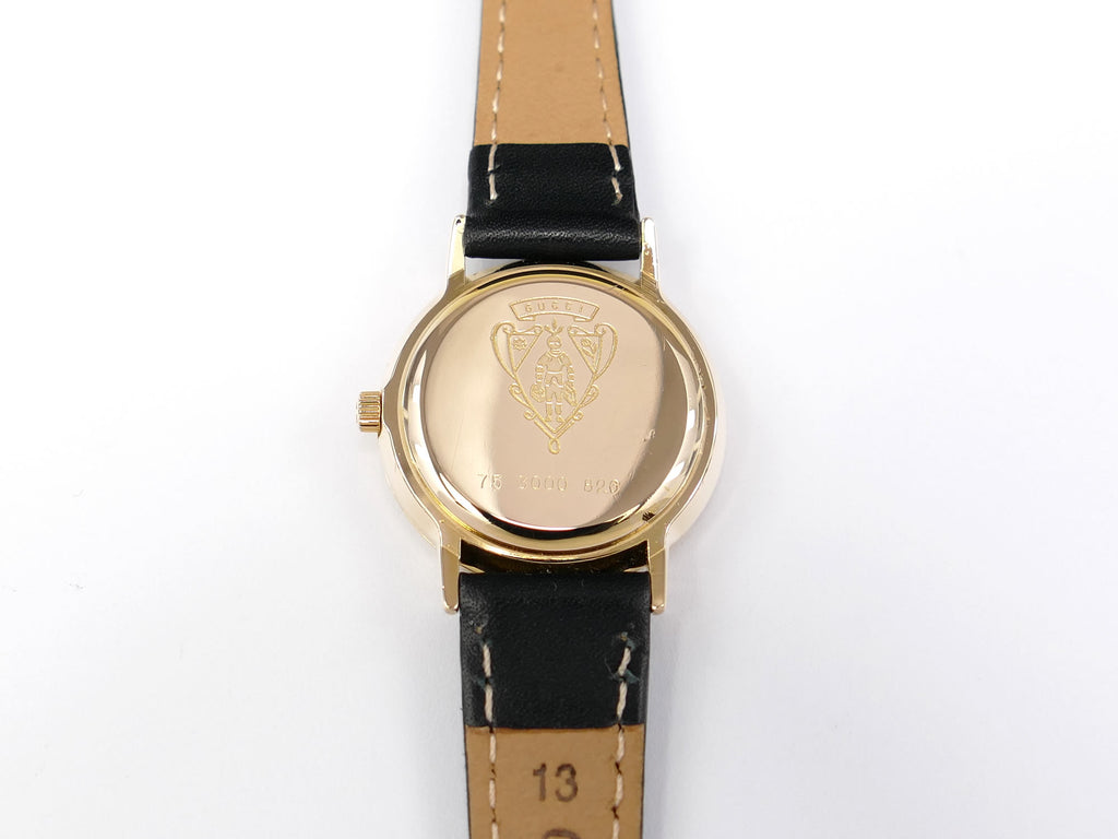 Gucci 3000L 18k Gold Plated case back