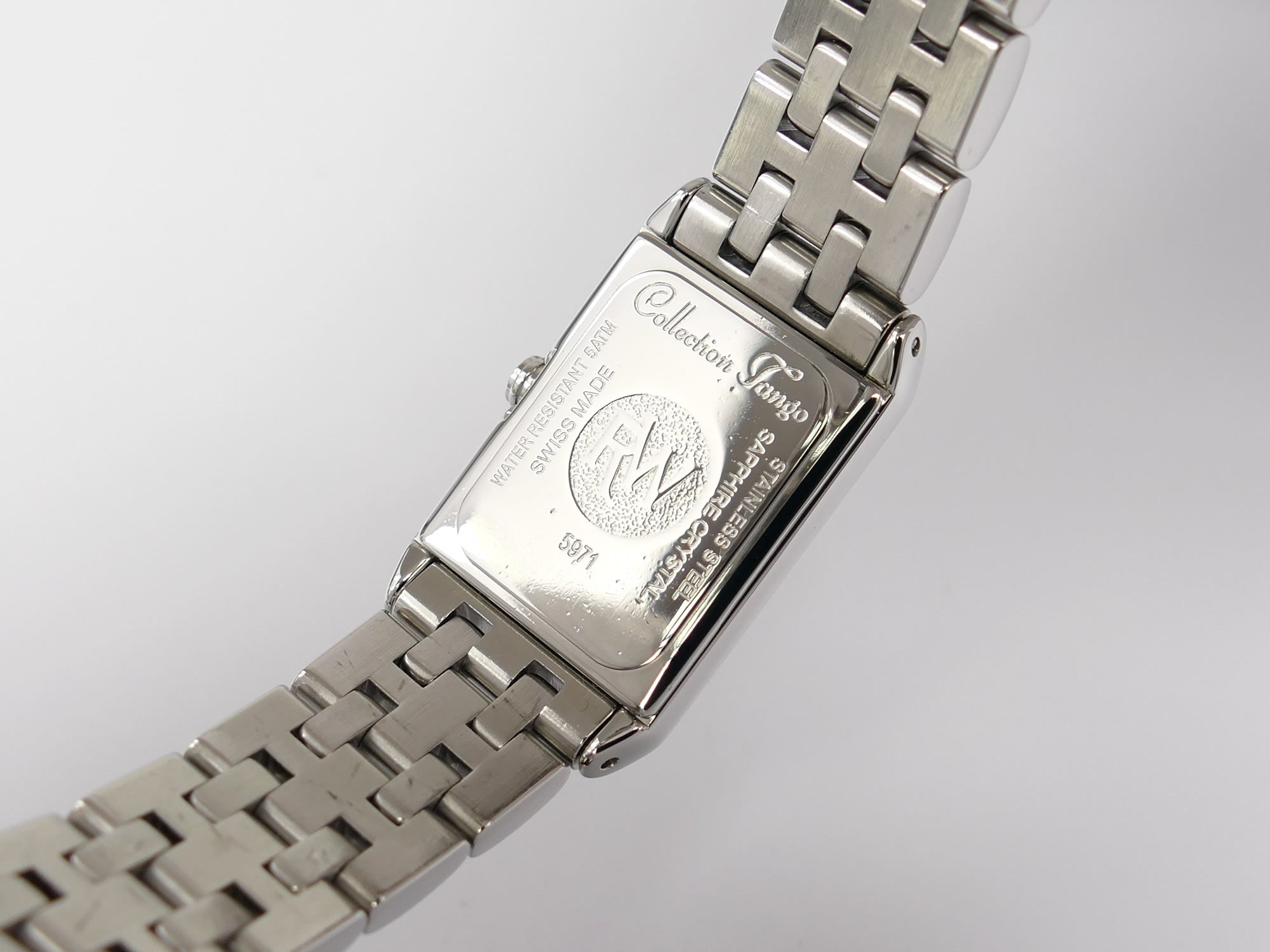 Raymond Weil Tango 5971 stainless steel case back