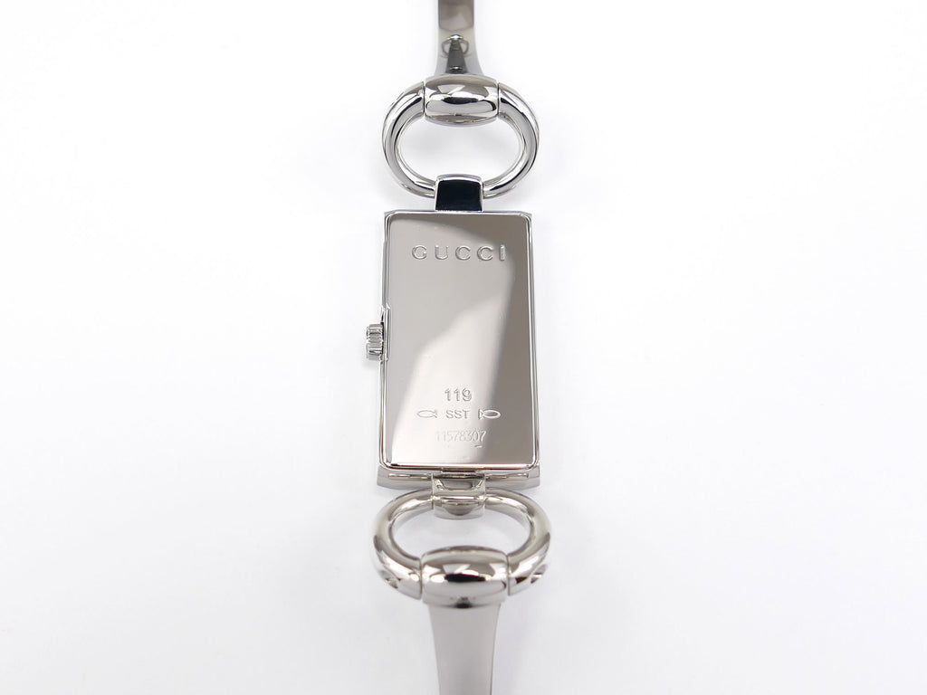 Gucci Tornabuoni 119 Stainless Steel case back