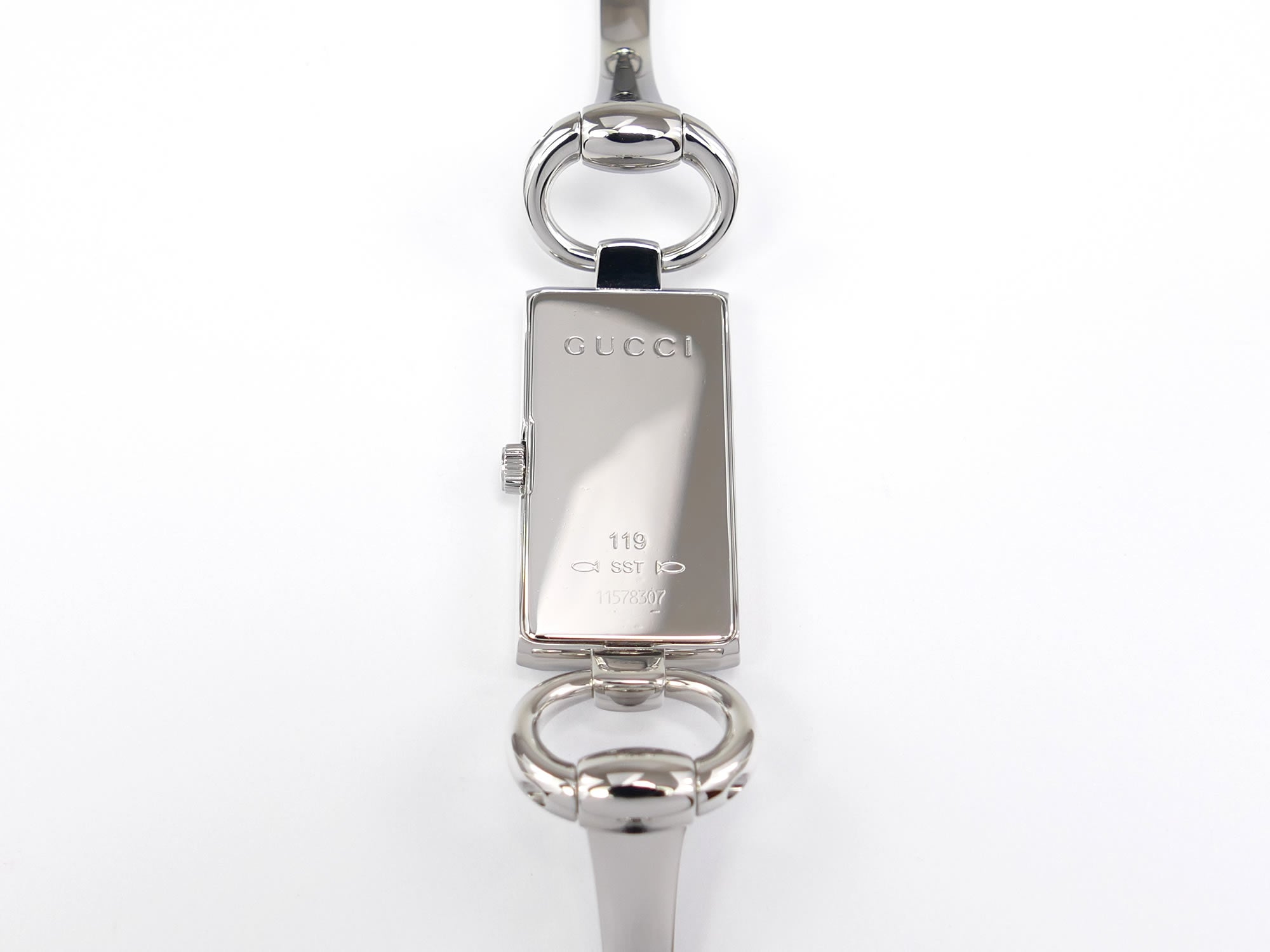 Gucci Tornabuoni 119 Stainless Steel case back