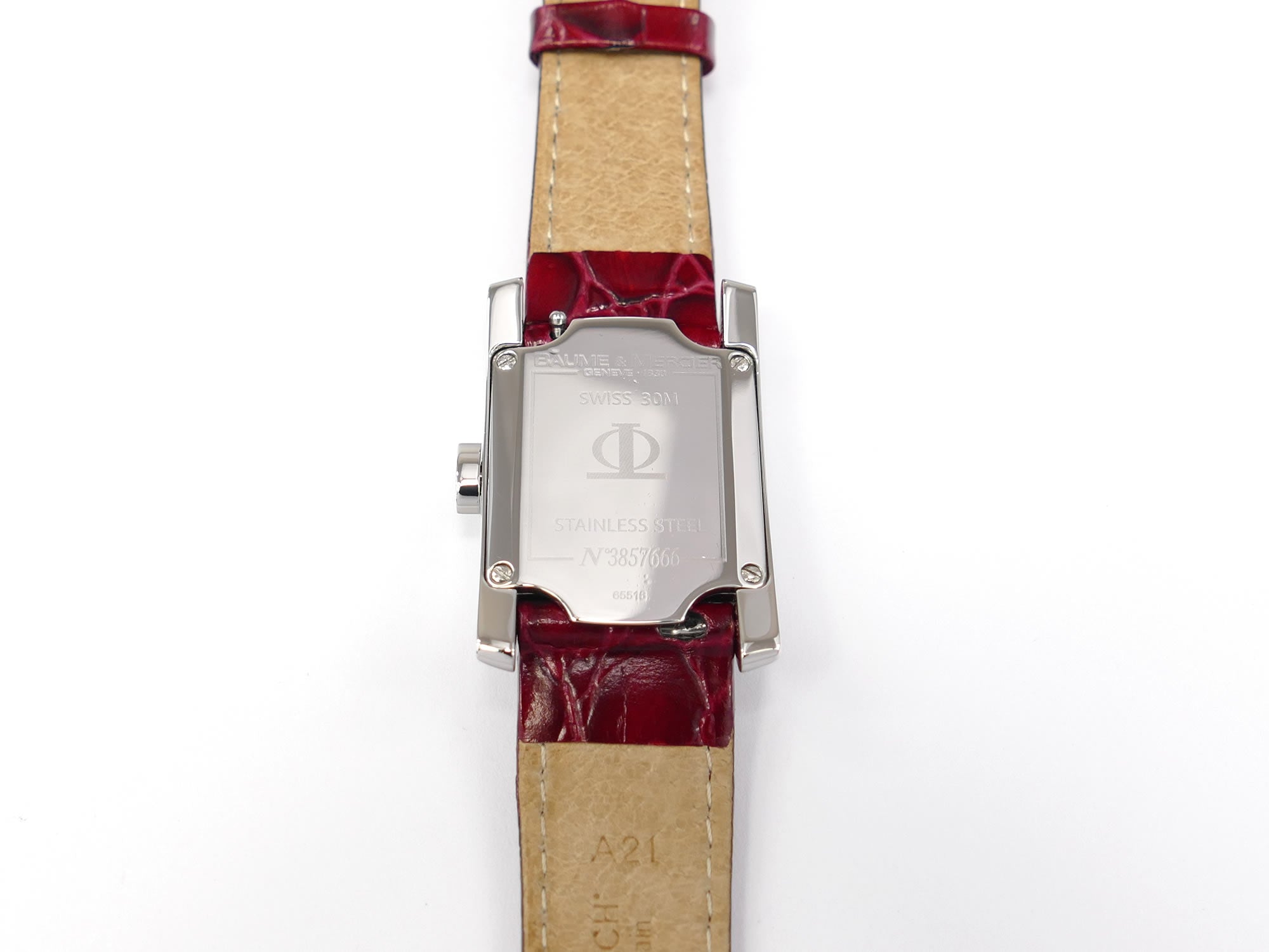 Baume & Mercier Hampton 65516 stainless steel case back