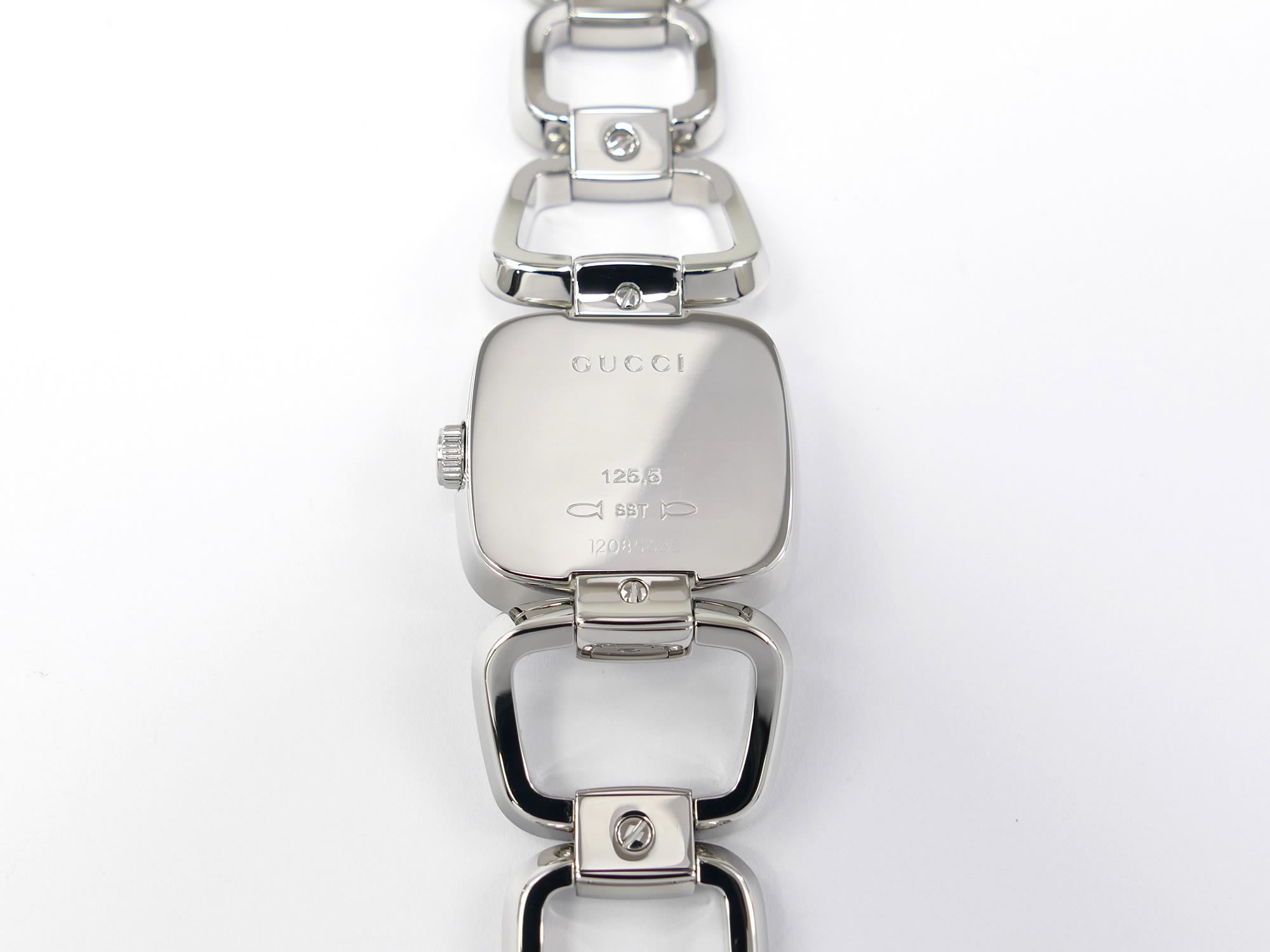 Gucci G 125.5 Stainless Steel case back