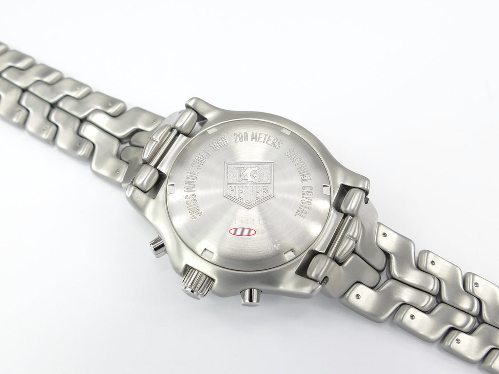 TAG Heuer Link Chronograph CT1111-0 stainless steel screw down case back