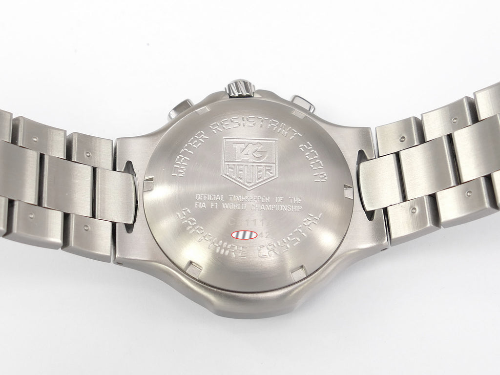 TAG Heuer Kirium F1 CL111A stainless steel screw down case back