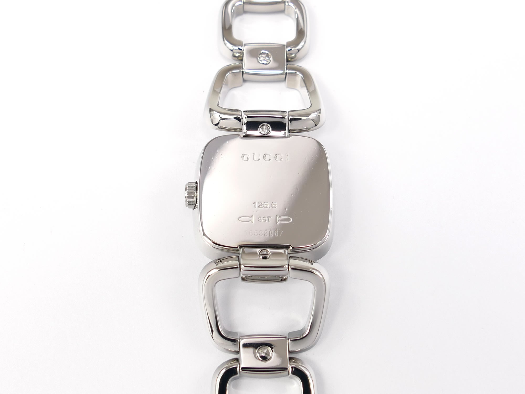 Gucci G 125.5 Stainless Steel case back