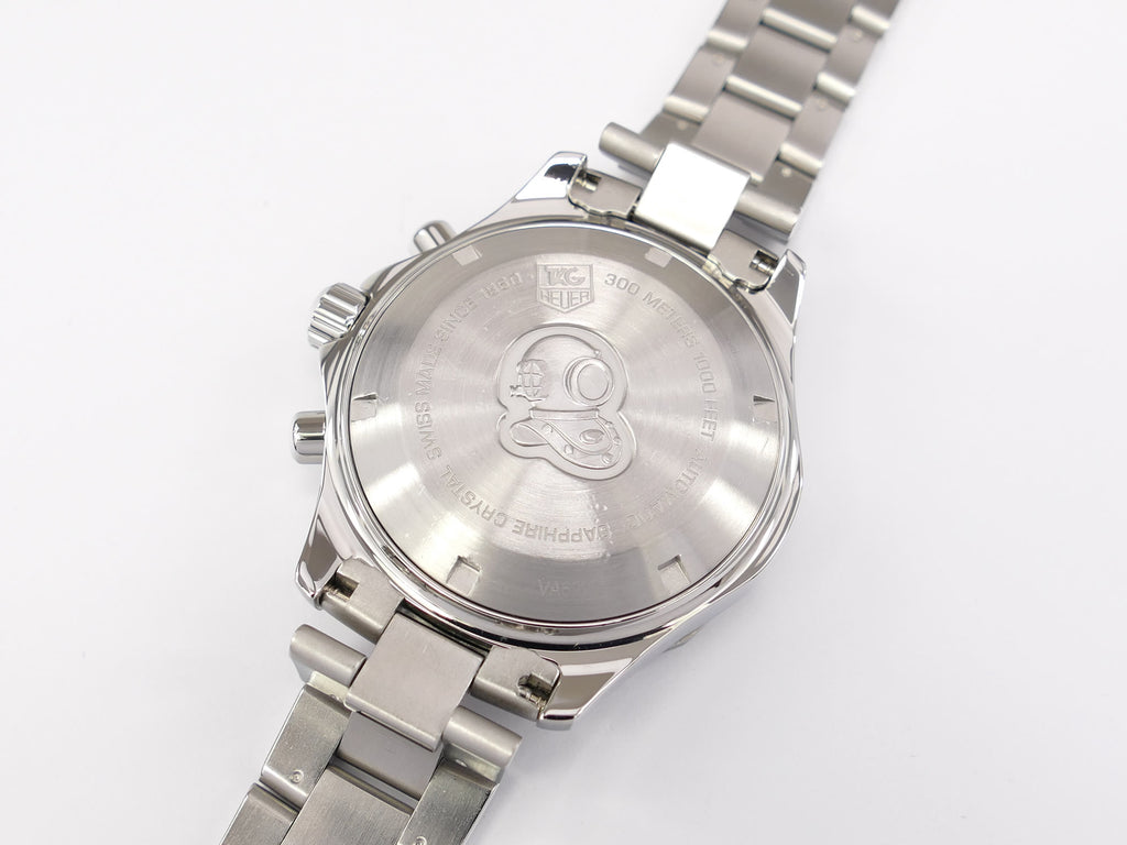 TAG Heuer Aquaracer Chronograph CAF2110 stainless steel screw down case back