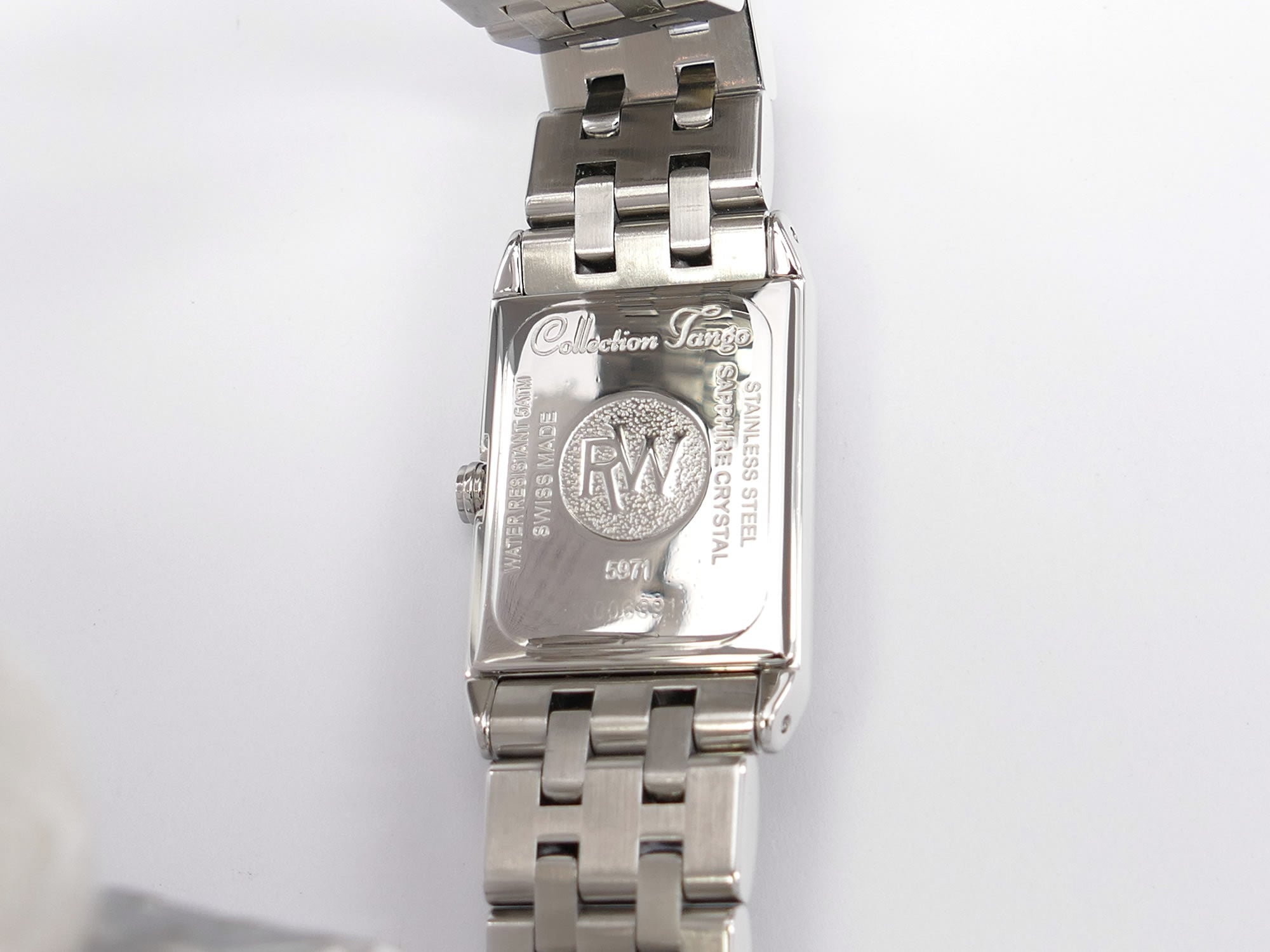Raymond Weil Tango 5971 stainless steel case back