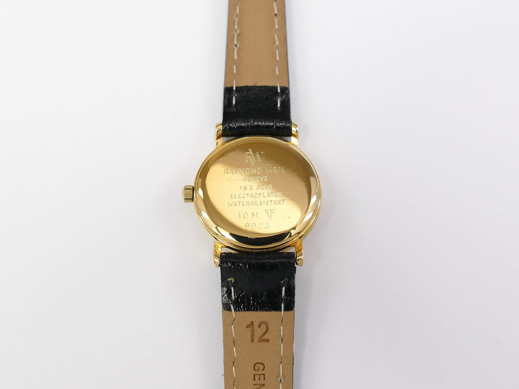 Raymond Weil Traditional 9923 18k Gold Plated case back