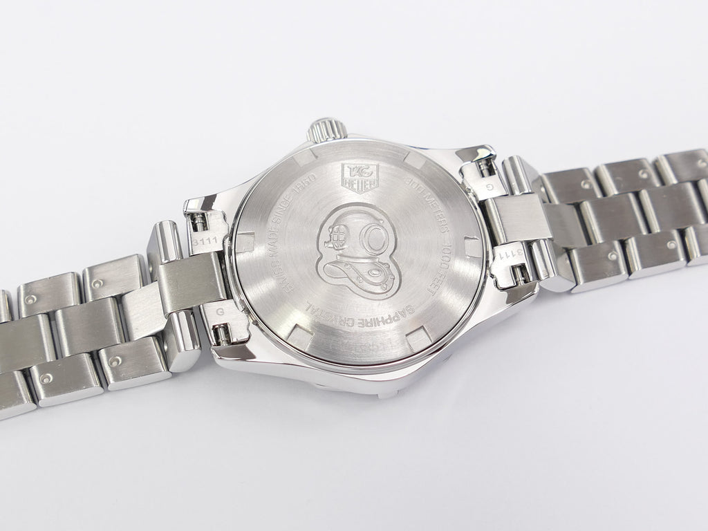 TAG Heuer Aquaracer WAF1415 stainless steel screw down case back