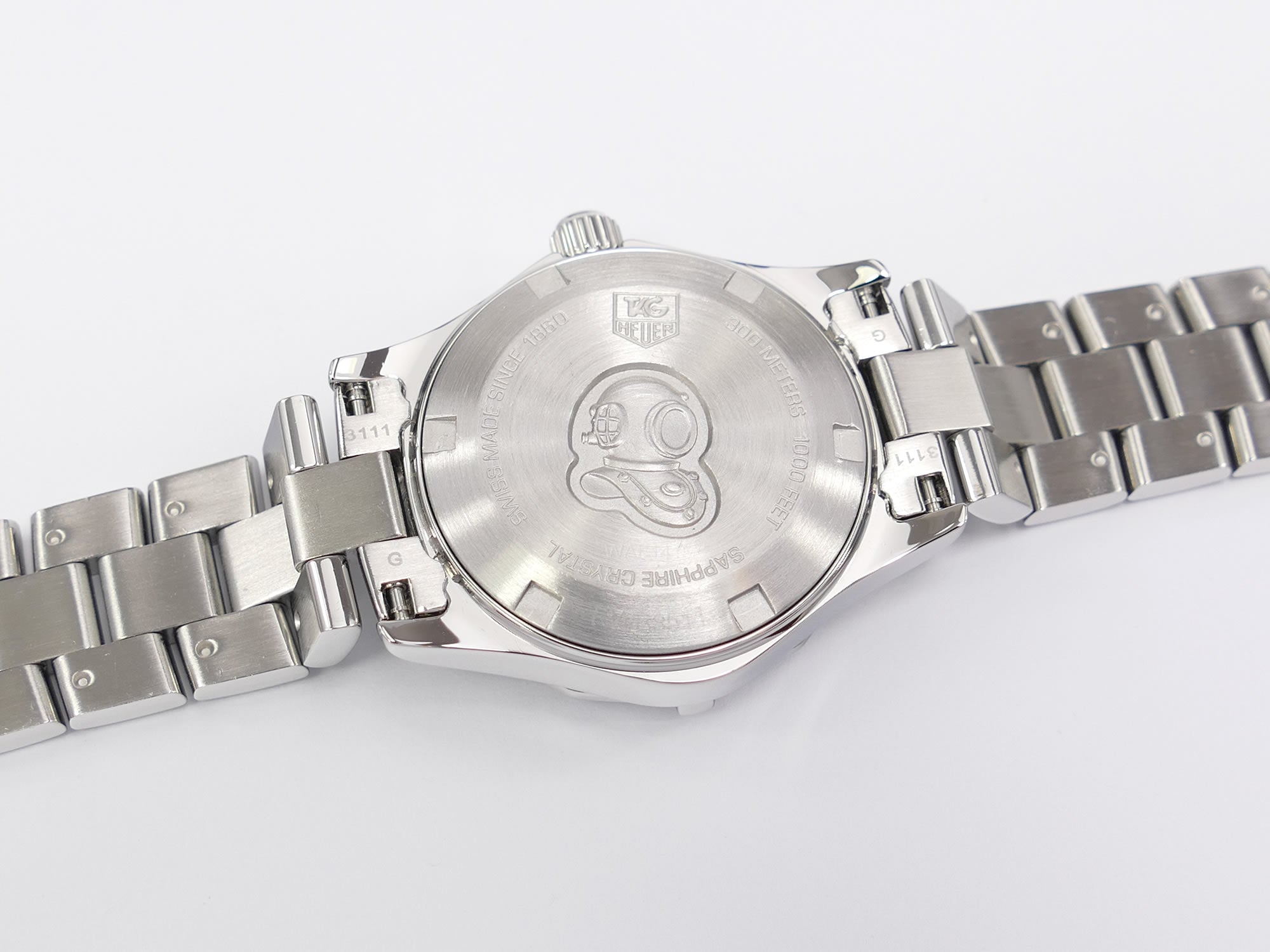 TAG Heuer Aquaracer WAF1415 stainless steel screw down case back