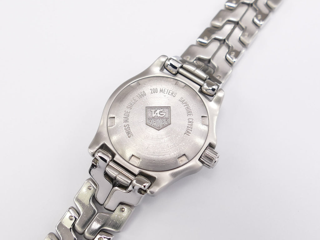 TAG Heuer Link WT141E stainless steel screw down case back