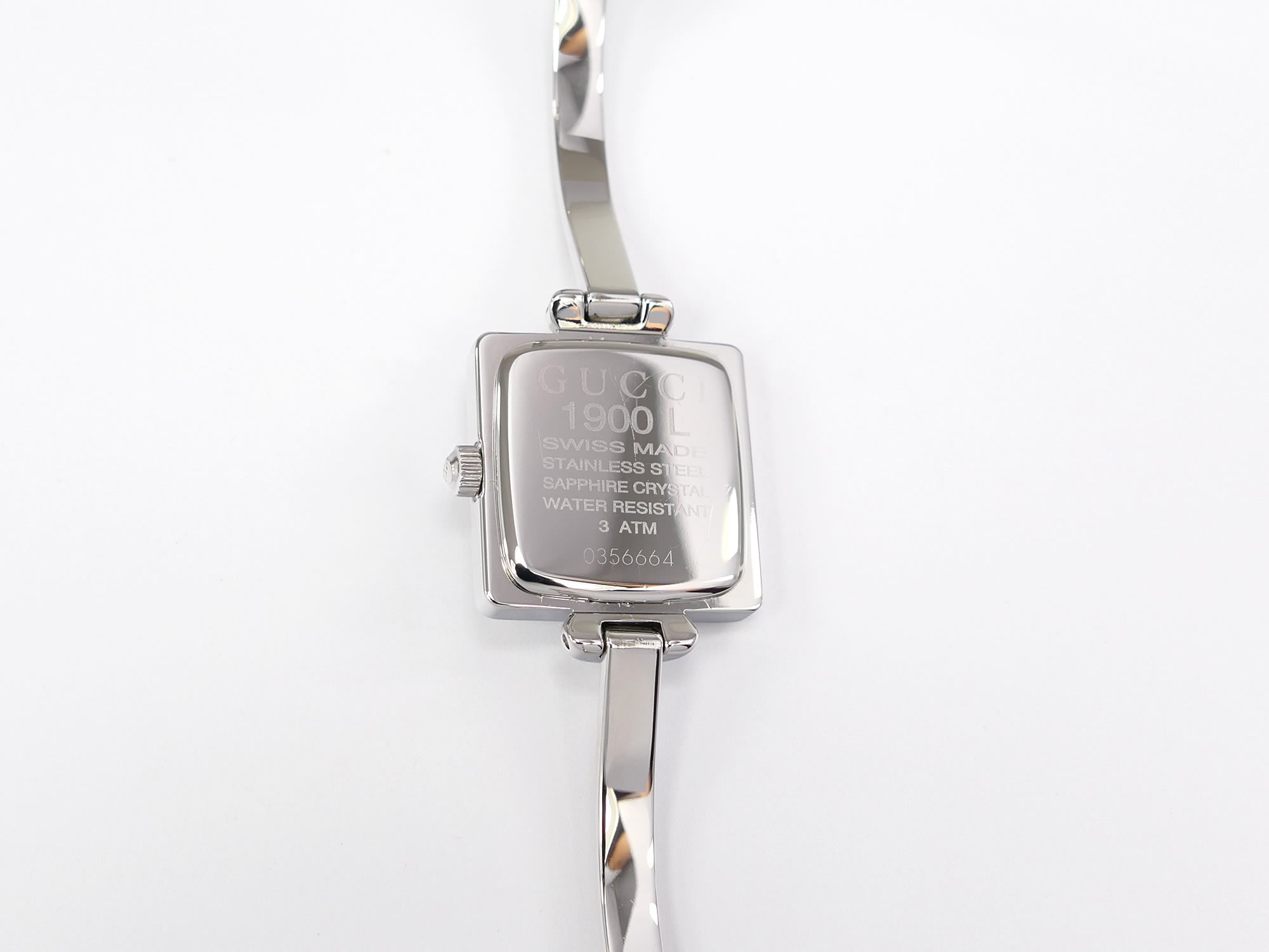 Gucci 1900L Stainless Steel case back