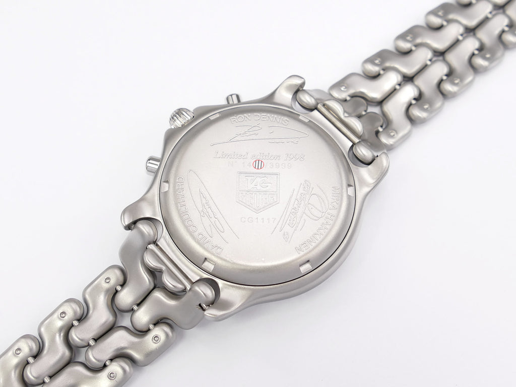 TAG Heuer SEL Chronograph CG1117 stainless steel screw down case back