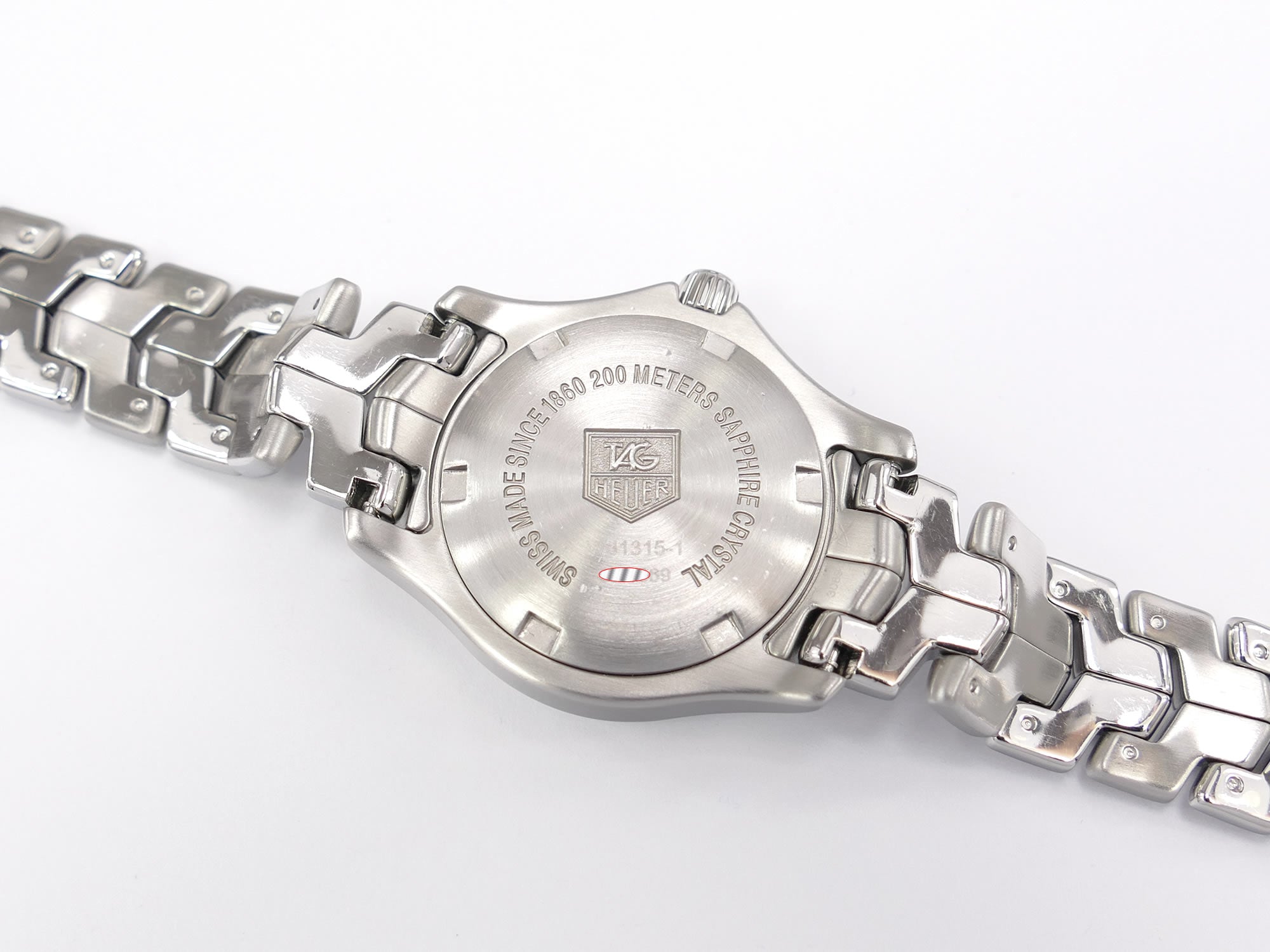 TAG Heuer Link WJ1315-1 stainless steel screw down case back