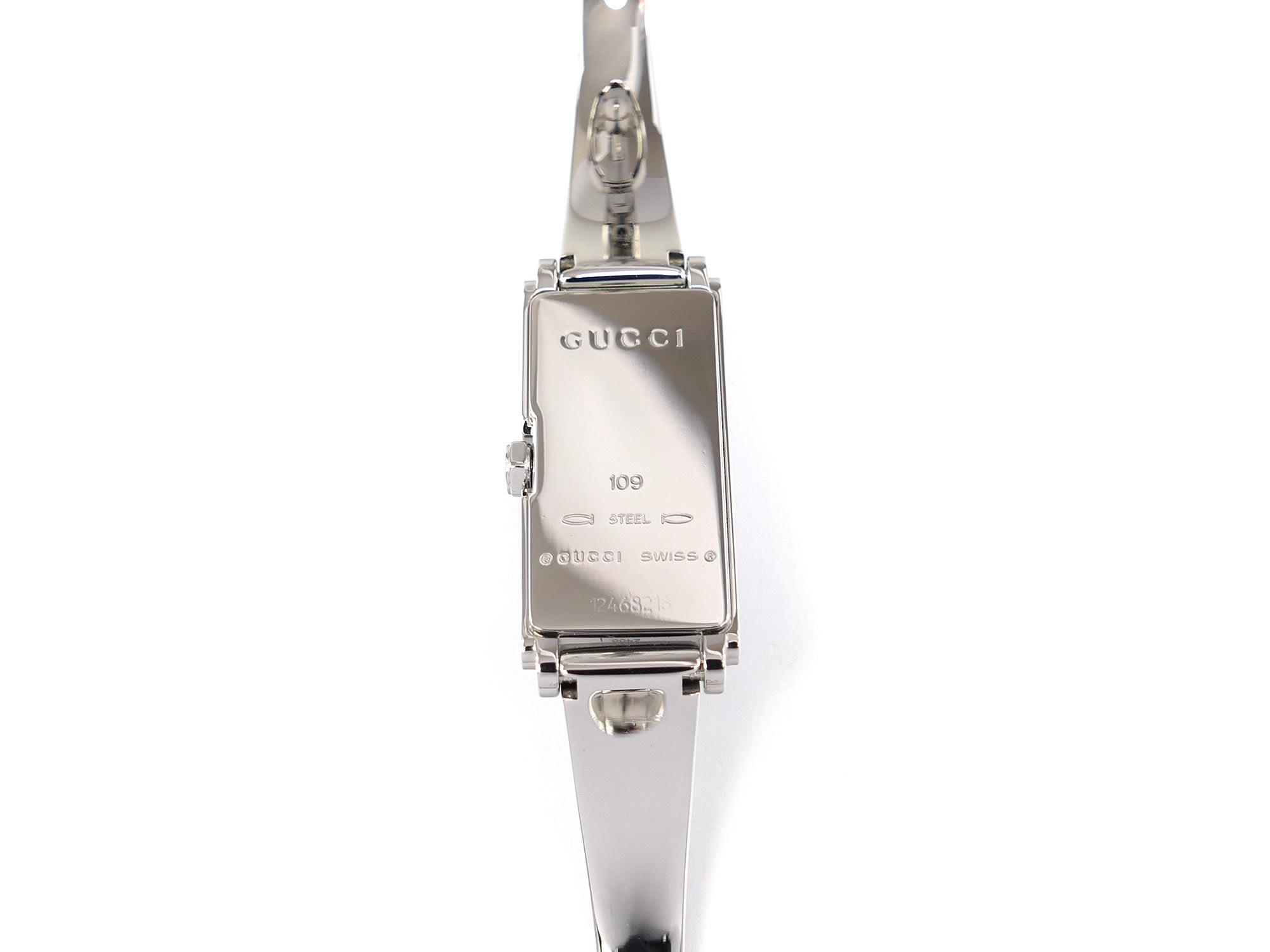 Gucci G-Line 109 Stainless Steel case back