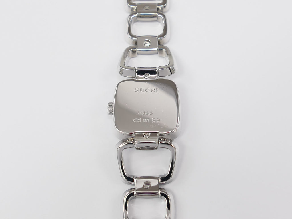 Gucci G 125.5 stainless steel case back
