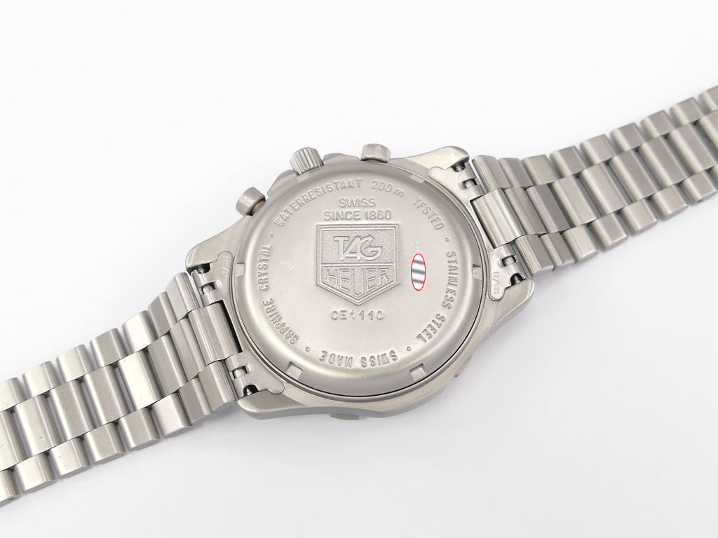 TAG Heuer 2000 CE1110 stainless steel screw down case back