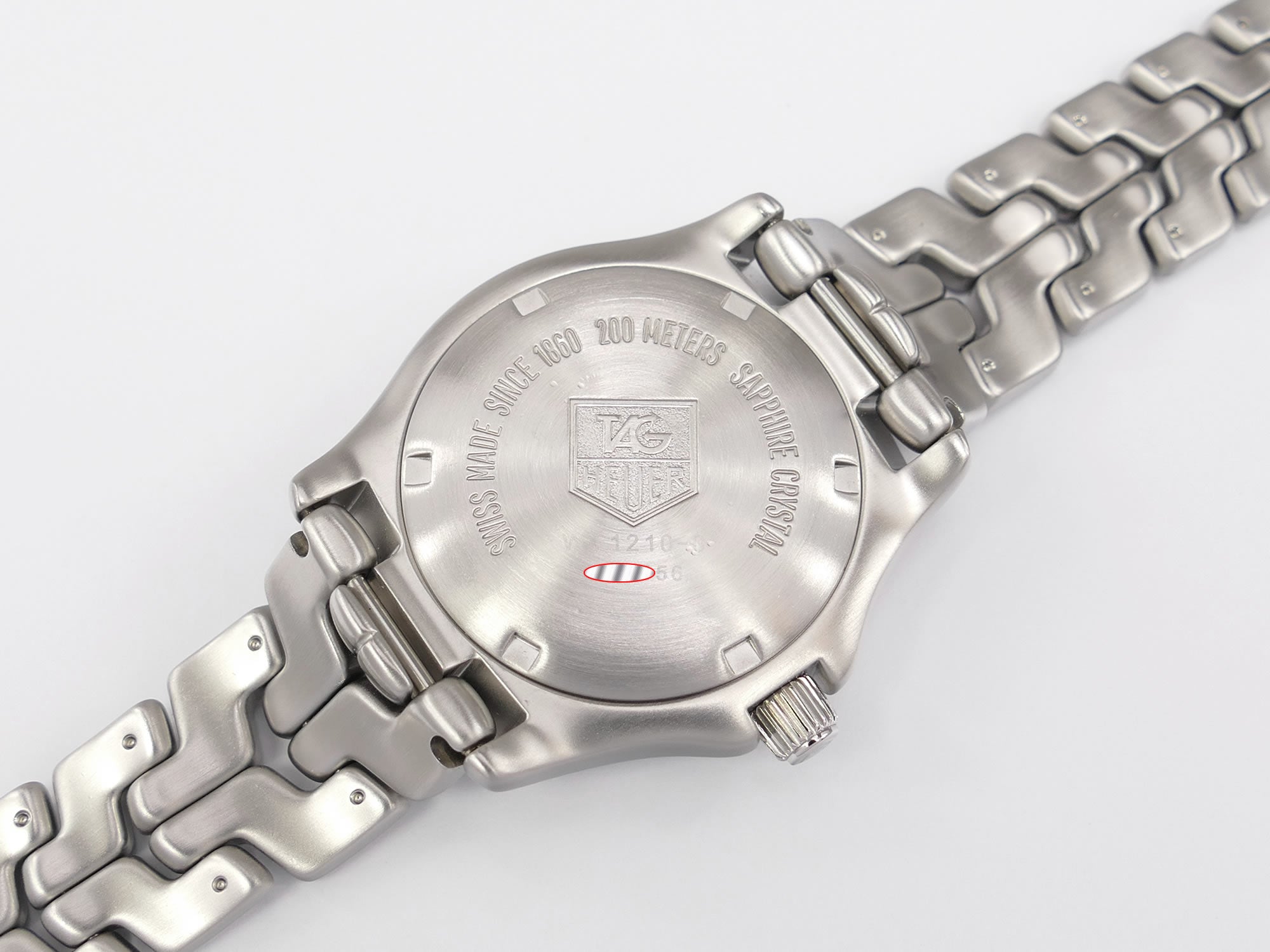 TAG Heuer Link WT1210-0 stainless steel screw down case back