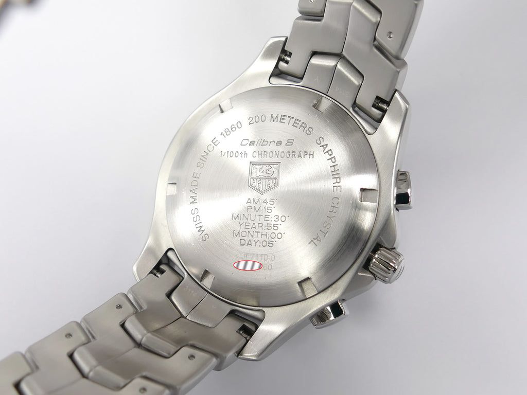 TAG Heuer Link Calibre S CJF7110-0 stainless steel screw down case back