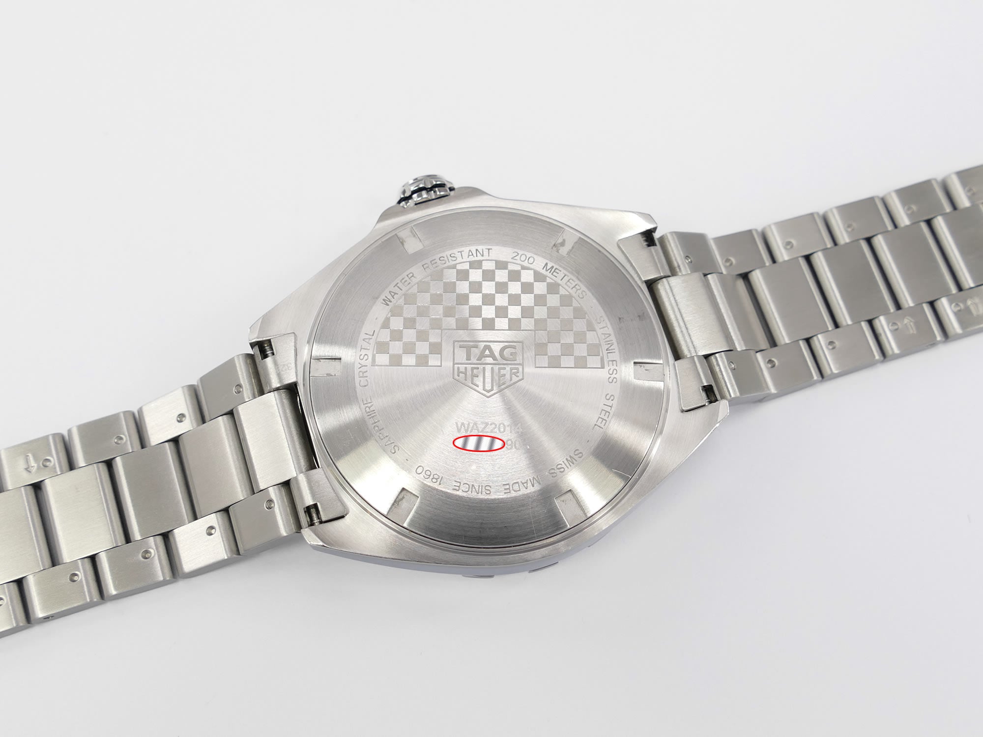 TAG Heuer Formula 1 Calibre 6 WAZ2014 stainless steel screw down case back
