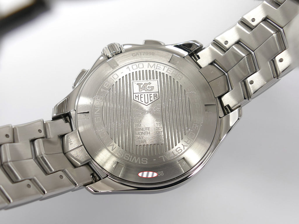 TAG Heuer Link Calibre S CAT7010 stainless steel screw down case back