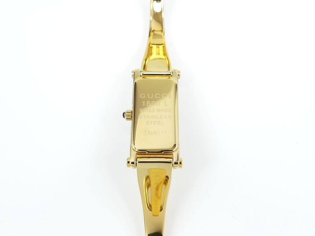 Gucci 1500 L case back gold plated