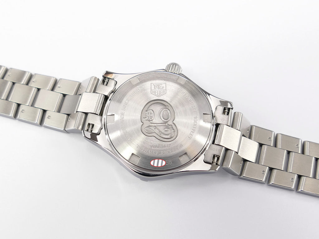 TAG Heuer Aquaracer WAF1417 stainless steel screw down case back