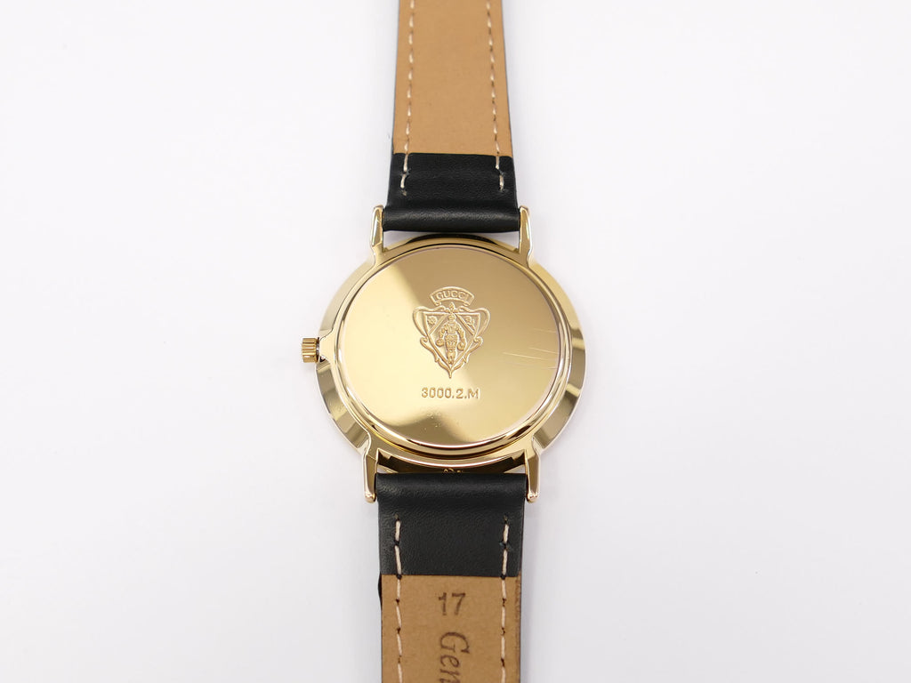 Gucci 3000M 18k Gold Plated case back