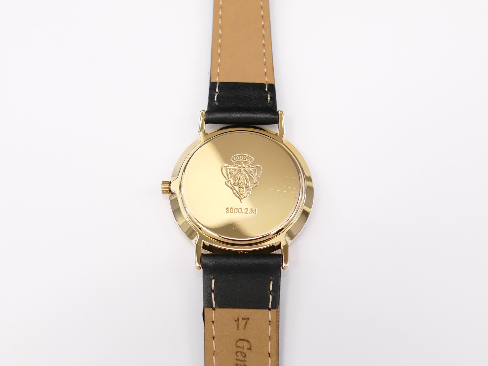 Gucci 3000M 18k Gold Plated case back