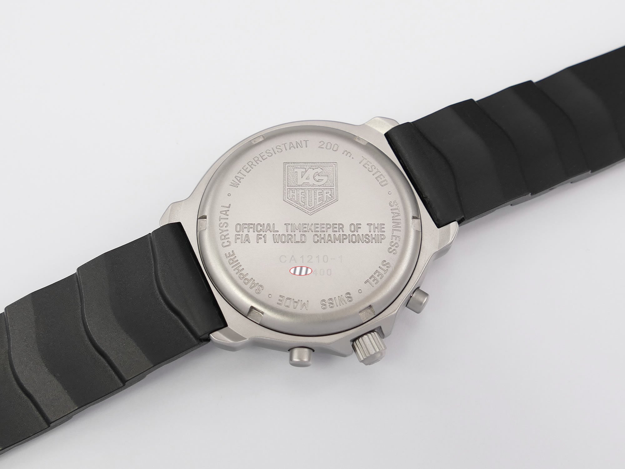 TAG Heuer Formula 1 CA1210-1 stainless steel screw down case back