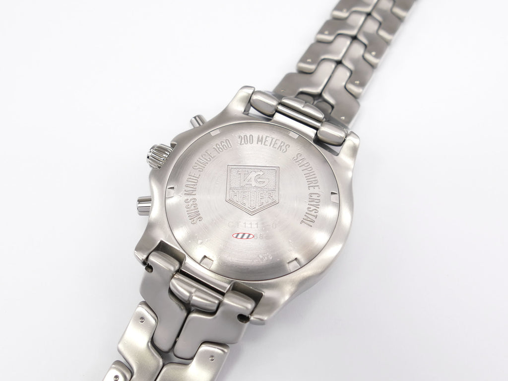 TAG Heuer Link Chronograph CT1111-0 stainless steel screw down case back