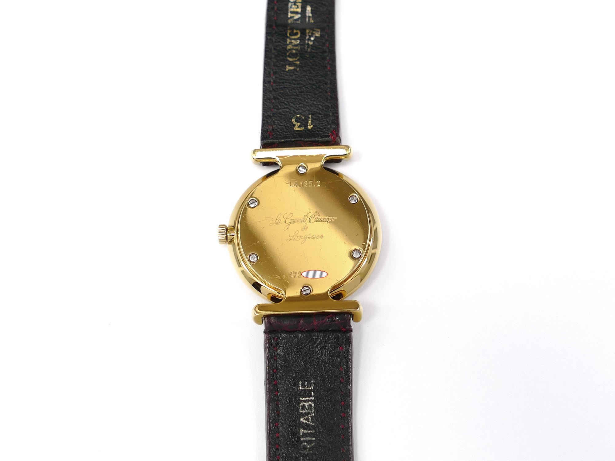 Longines La Grande Classique L4.135.2 Gold PVD case back