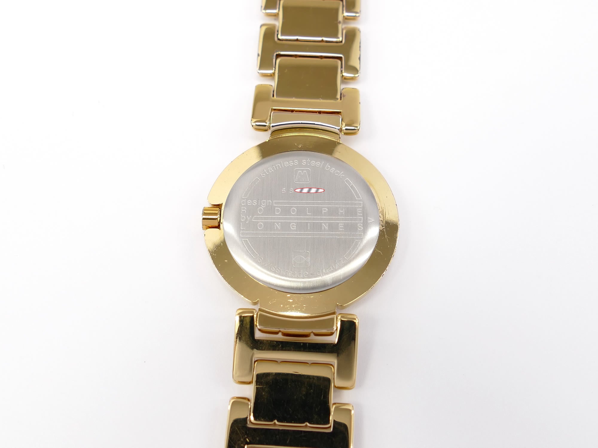 Longines Rodolphe Design stainless steel case back