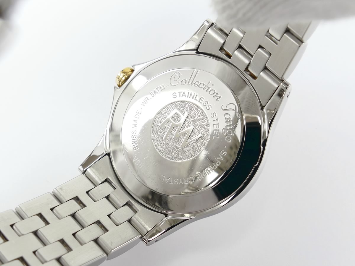 Raymond Weil Tango White Dial 5590-STP-30001 case back stainless steel