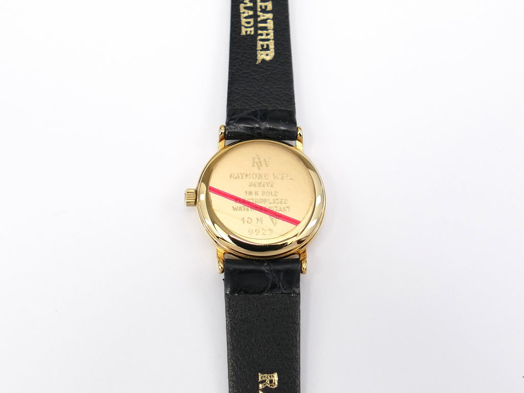 Raymond Weil Traditional 9923 18k Gold Plated case back