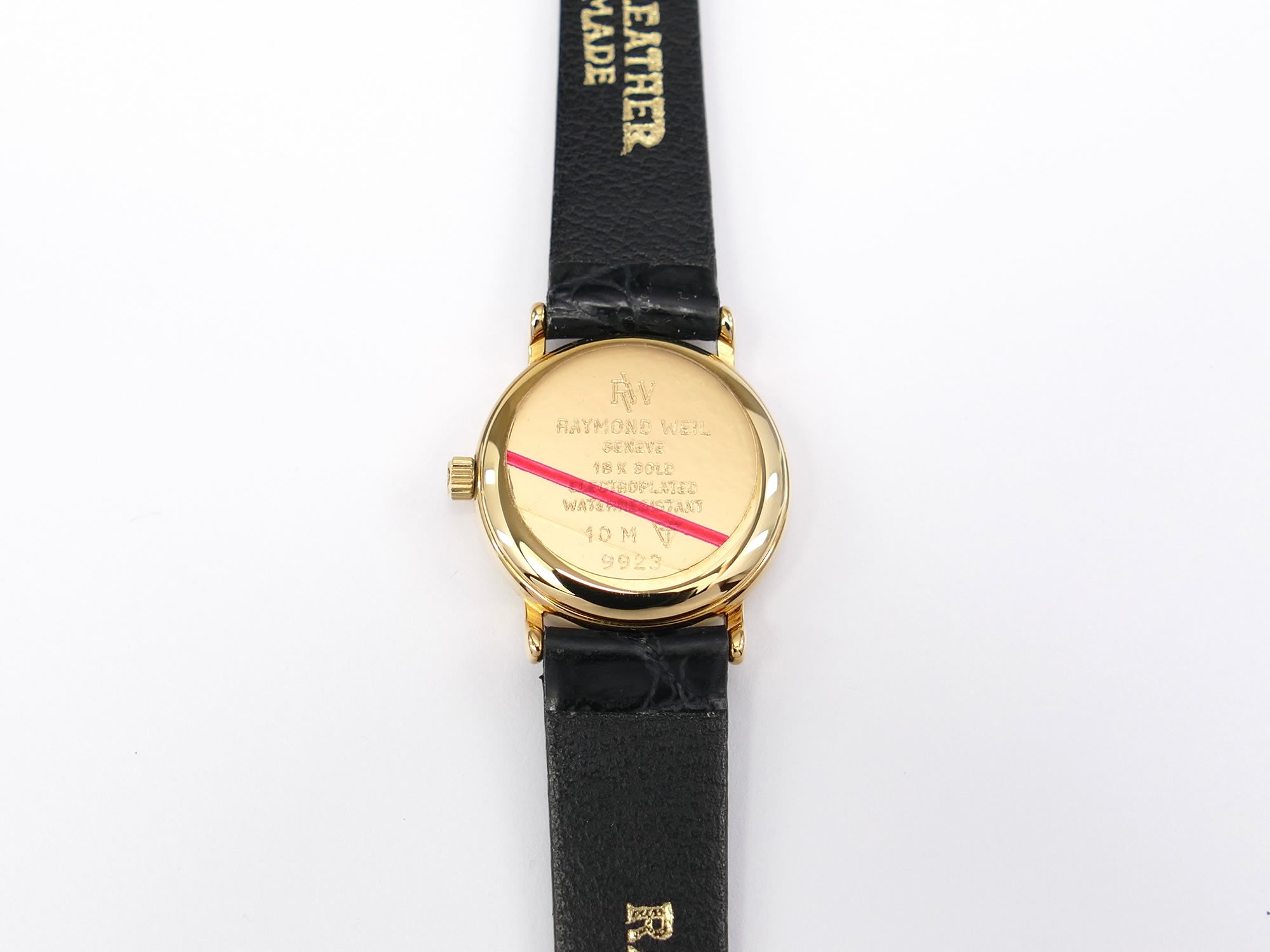 Raymond Weil Traditional 9923 18k Gold Plated case back