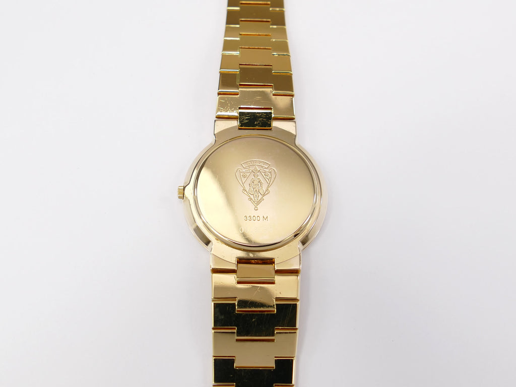 Gucci 3300M 18k Gold Plated case back