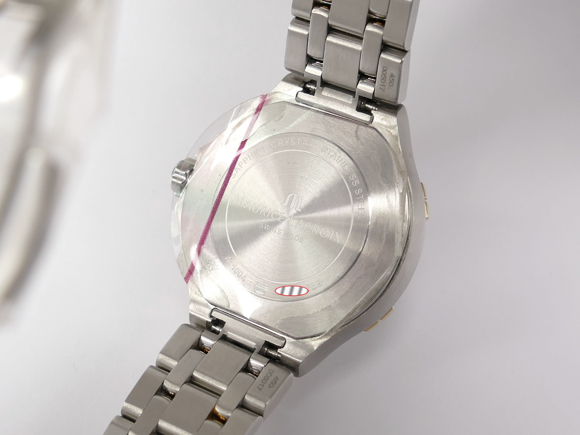 Maurice Lacroix Aikon AI1004 stainless steel case back