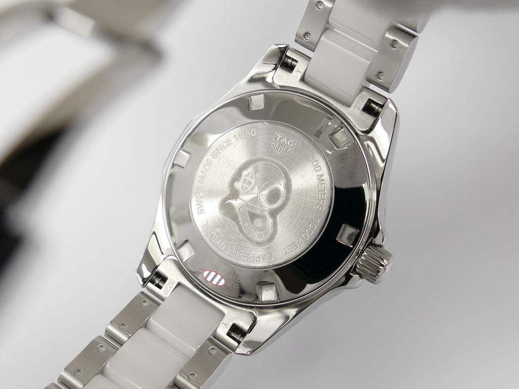 TAG Heuer Aquaracer WAY141B stainless steel screw down case back