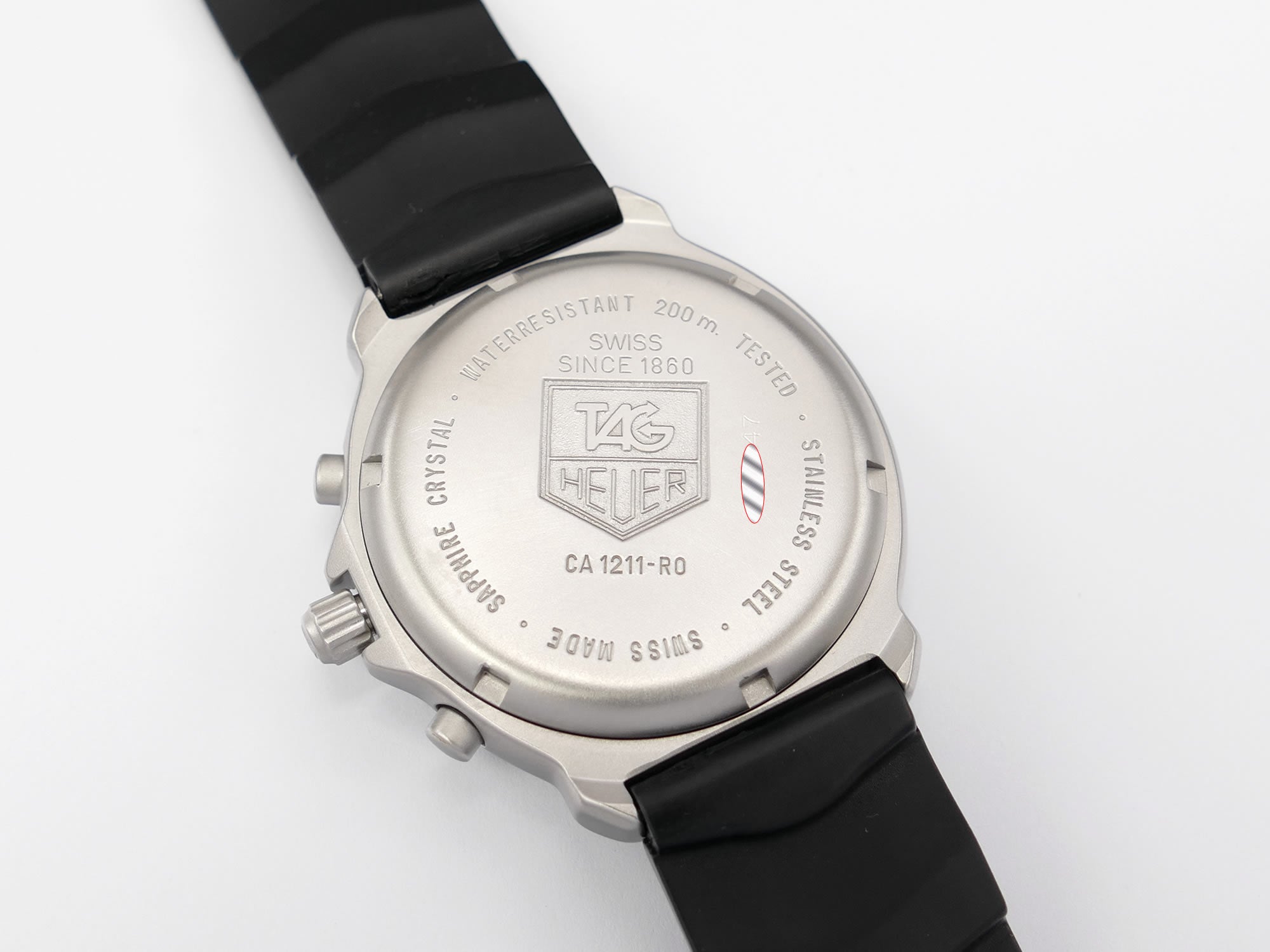 TAG Heuer Formula 1 CA1211-R0 stainless steel screw down case back